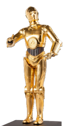 C-3PO golden droid statue